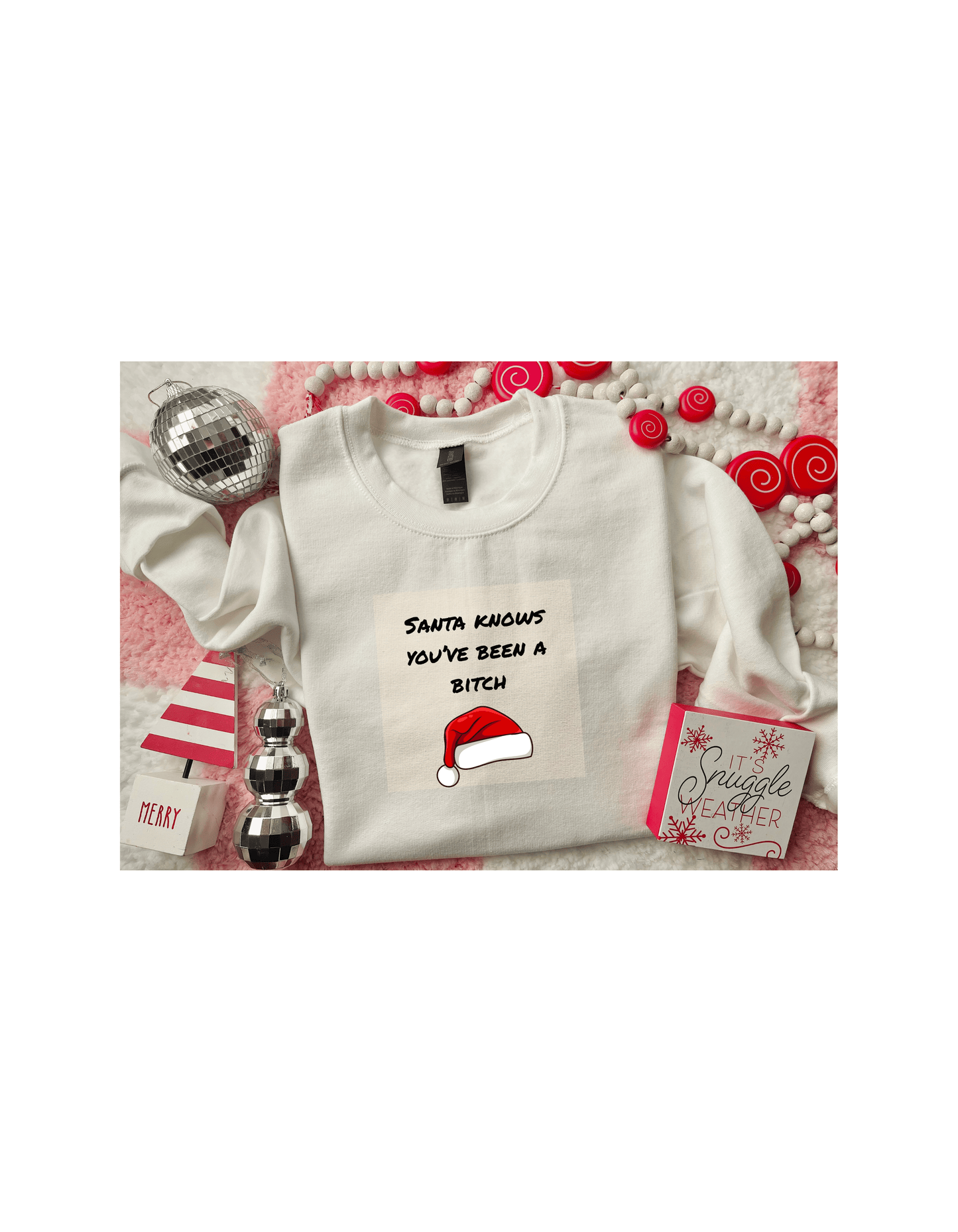 Santa Knows You’ve Been Naughty T-Shirt | Funny Christmas Tee | Sassy Holiday Graphic Shirt