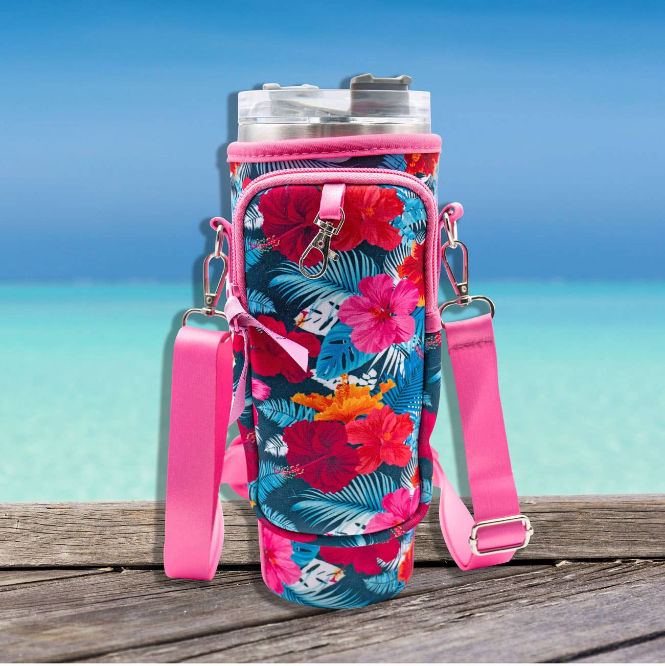 40 oz Tumbler "Handle" Bag - Hawaiian