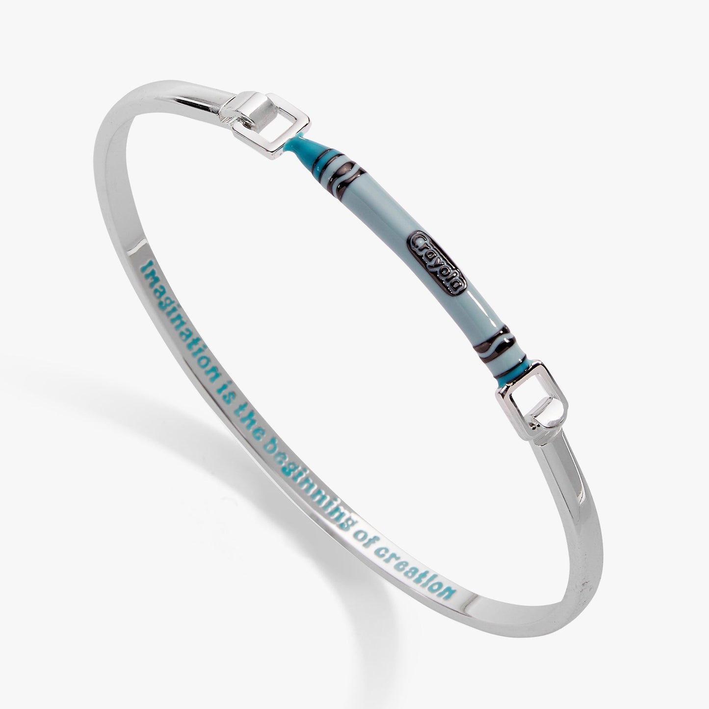 Crayola Robin's Egg Blue Crayon Tension Bangle