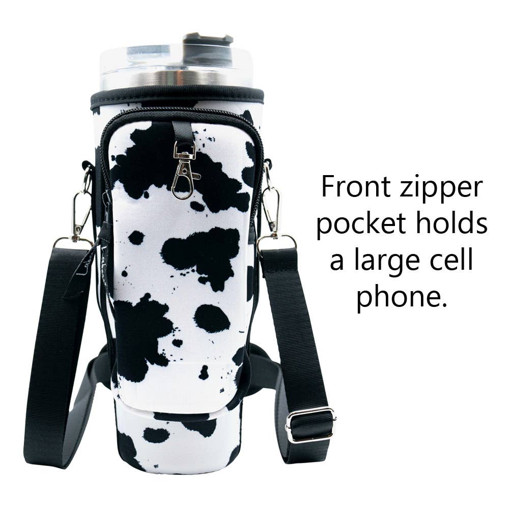 40 oz Tumbler "Handle" Bag - Cow
