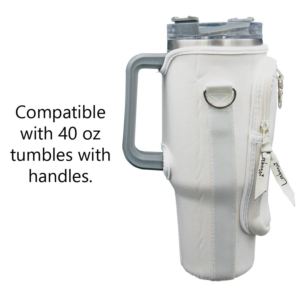 40 oz Tumbler "Handle" Bag - Cream