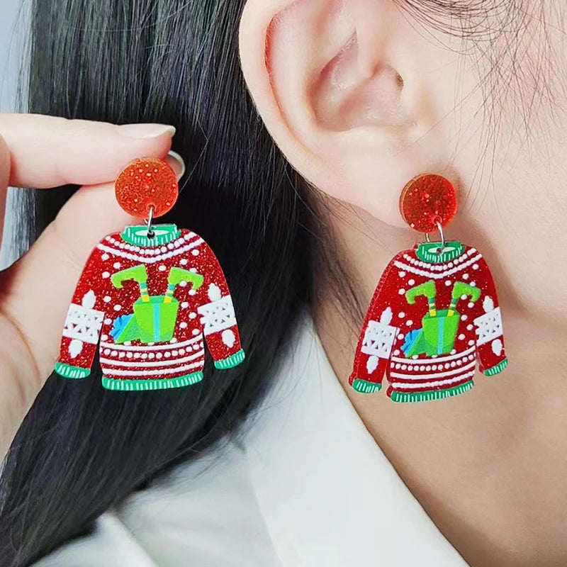 Christmas Acrylic Earrings