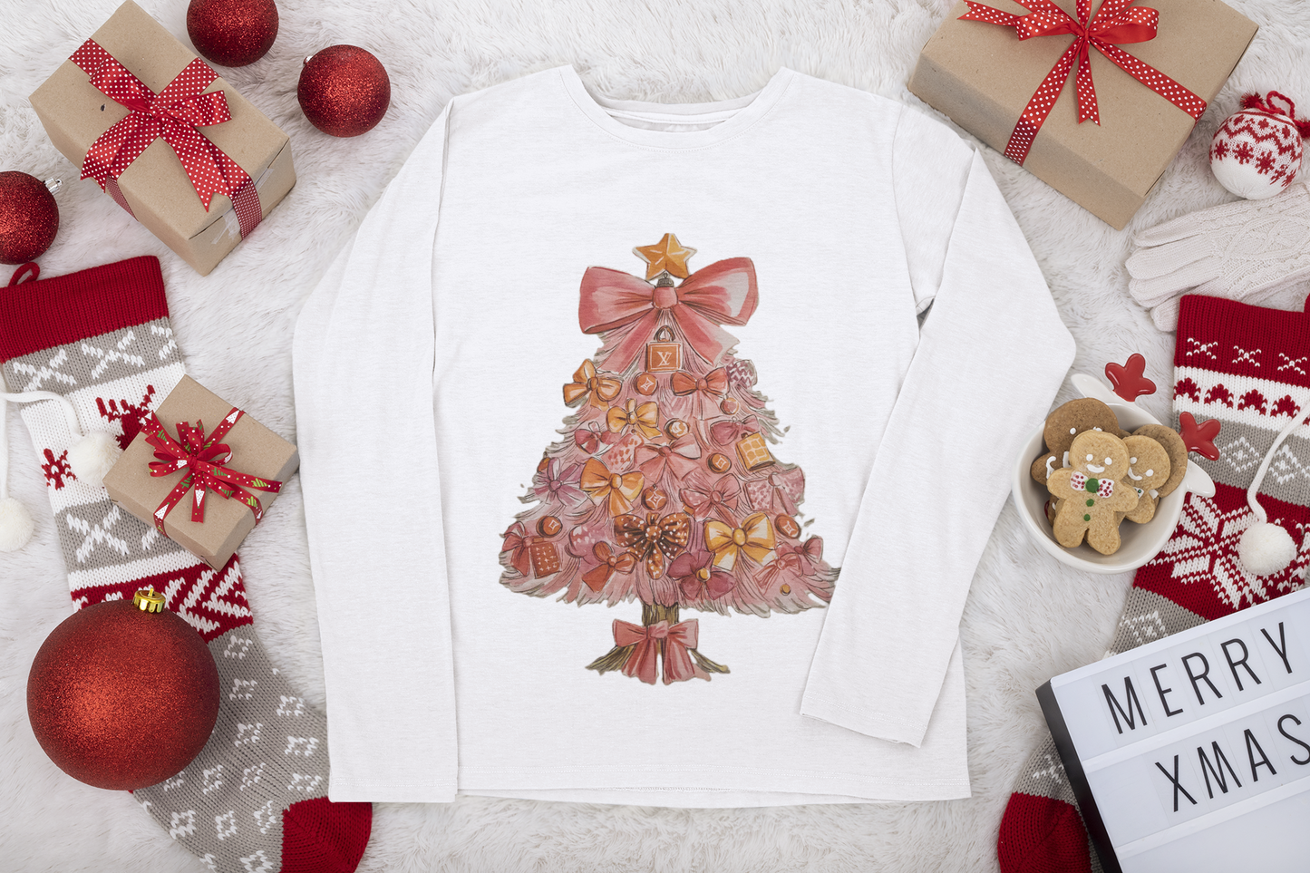 Pink Christmas Time Tee