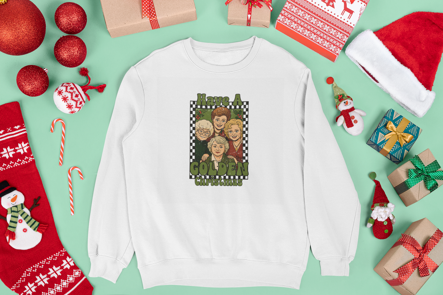 Have a Golden Christmas T-Shirt | Retro Holiday Graphic Tee | Funny Nostalgic Christmas Shirt