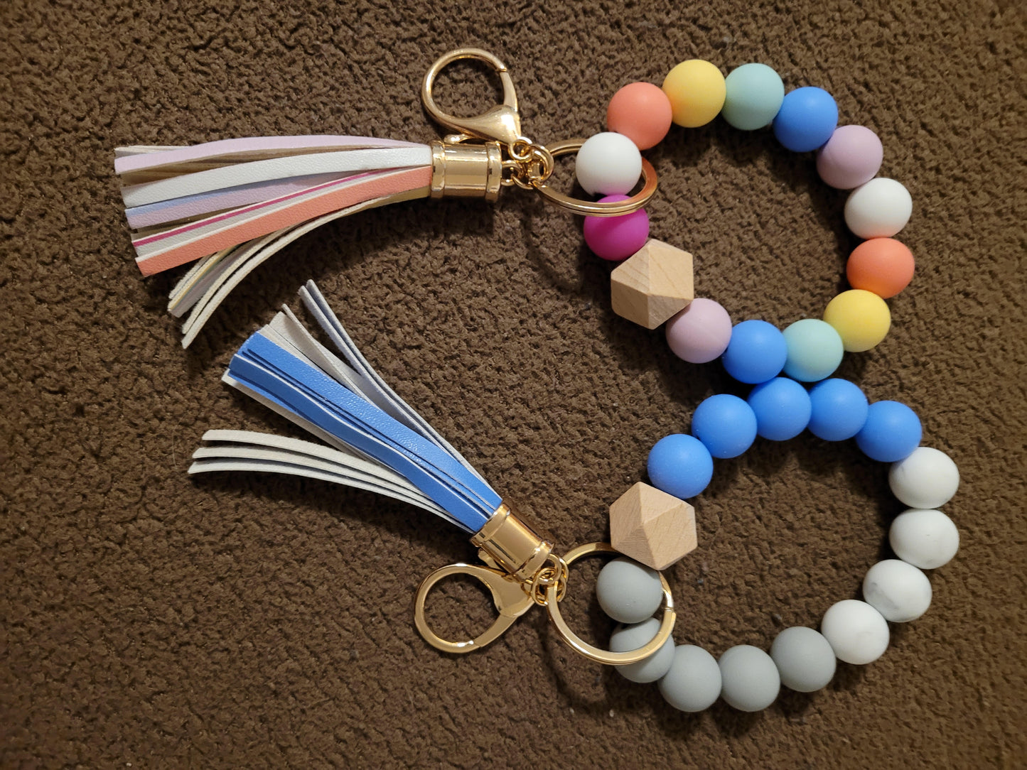 Silicon Bead Keychain