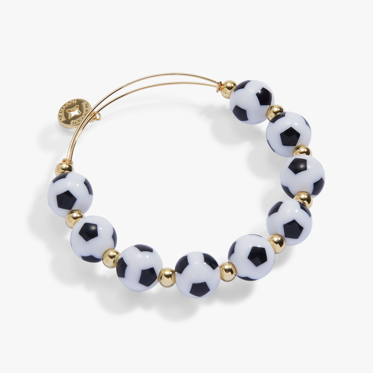 Soccer Oversized Beaded Bangle