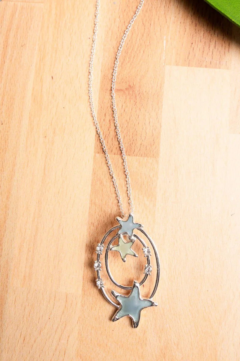 Nori Starfish Double Oval Necklace